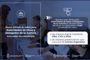 Nuevo método de cobro para Autoridades de Mesa