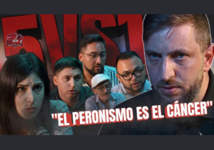 tipito enojado y 5 peronistas