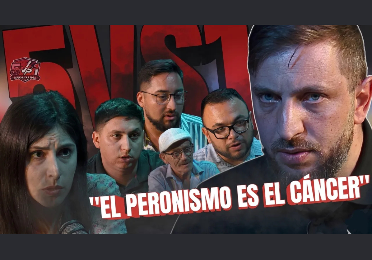 tipito enojado y 5 peronistas