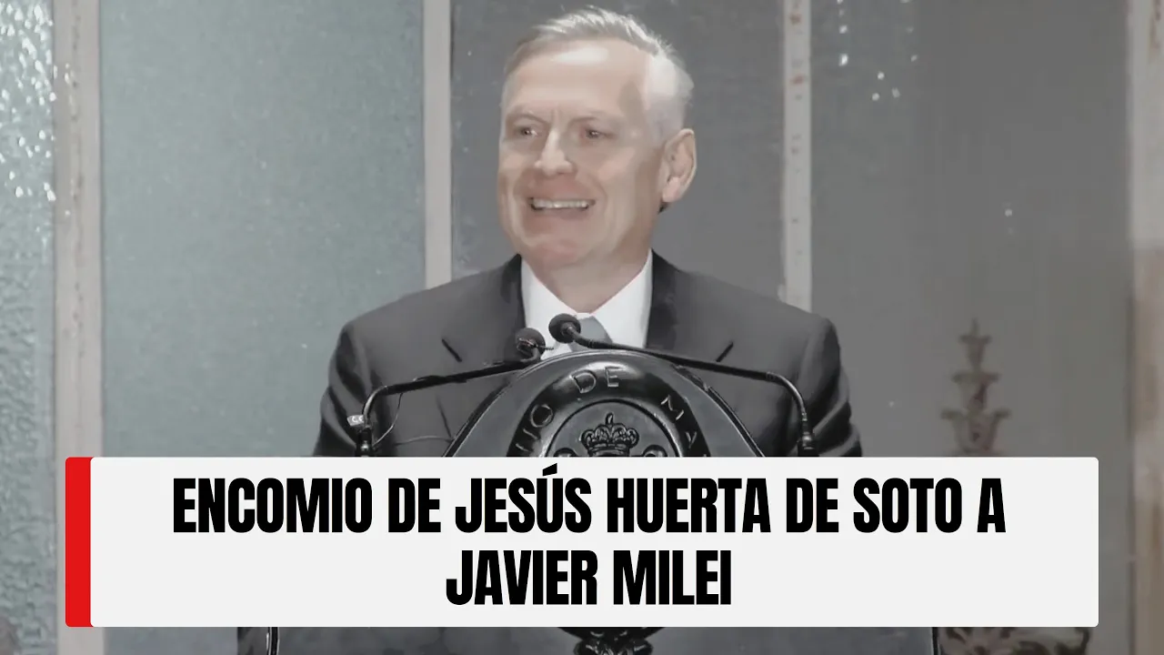 Javier Milei, recibió el premio de la entidad Instituto Juan de Mariana y Huerta de Soto dijo una palabras